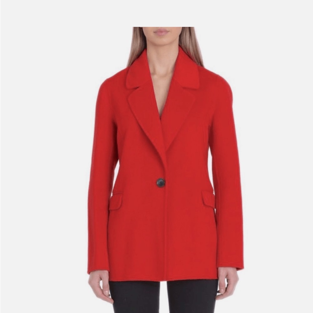 Badgley Mishka Elegant Red Women's lightweight wool coat sz:XS